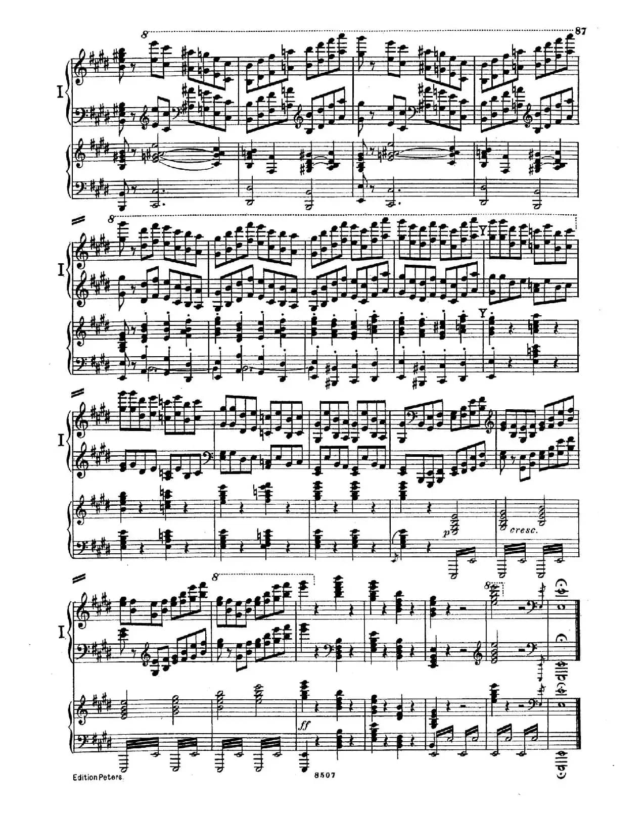 Piano Concerto in E Major Op.59(E大调钢琴协奏曲·双钢琴·第四乐章)