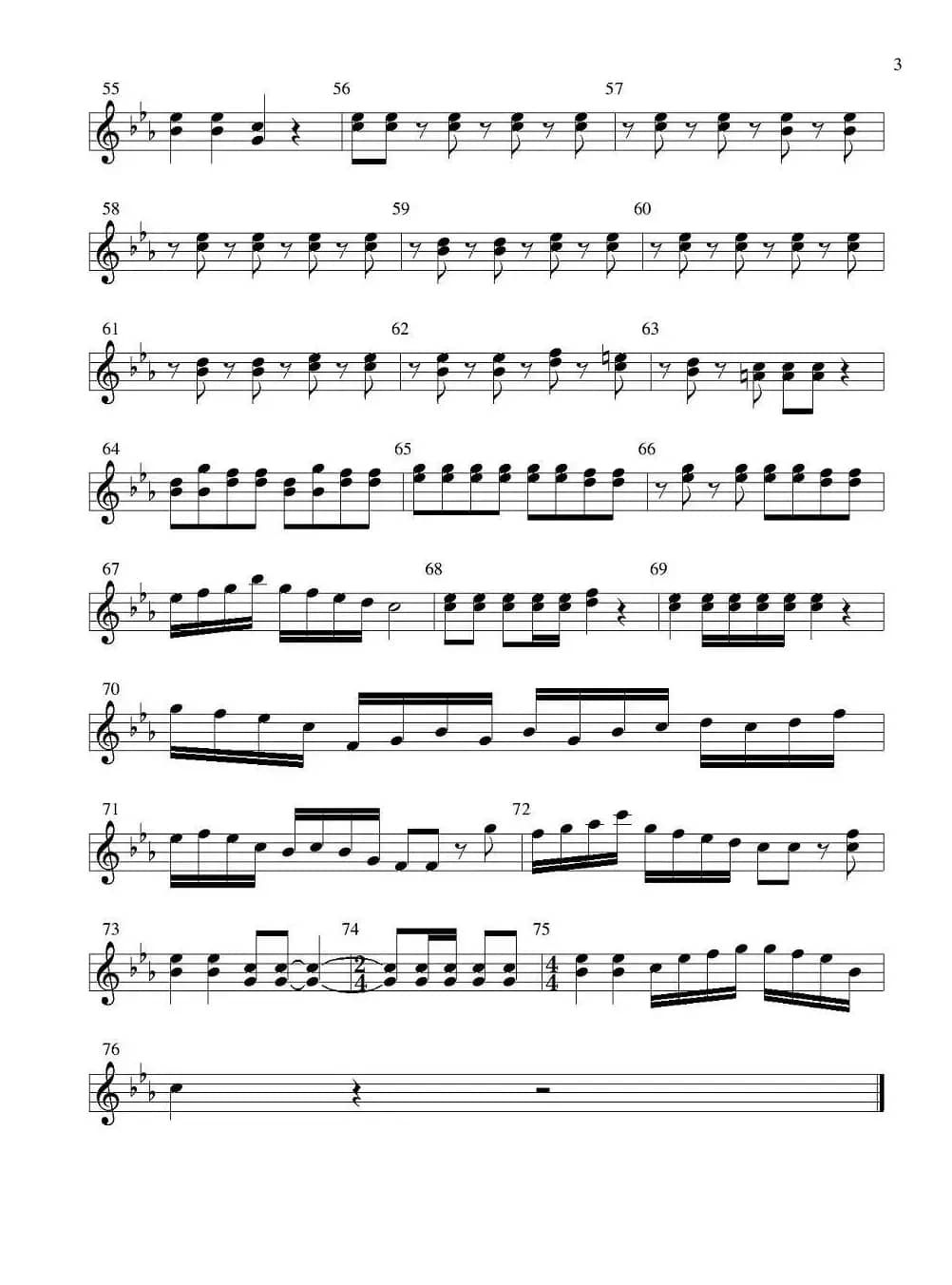 老司机（管弦乐队分谱—管乐部分）