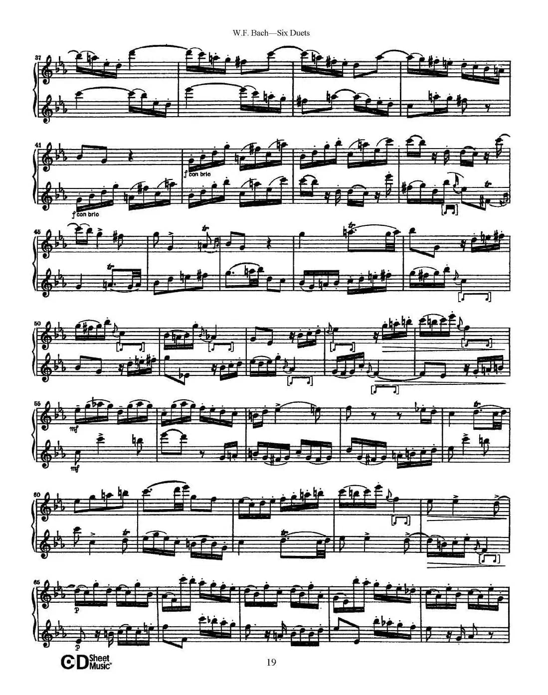 W.F.巴赫—六首二重奏练习曲（3）