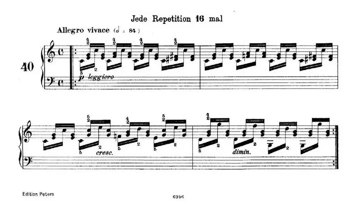 School of the Virtuoso Op.365(60首钢琴高级练习曲·40)