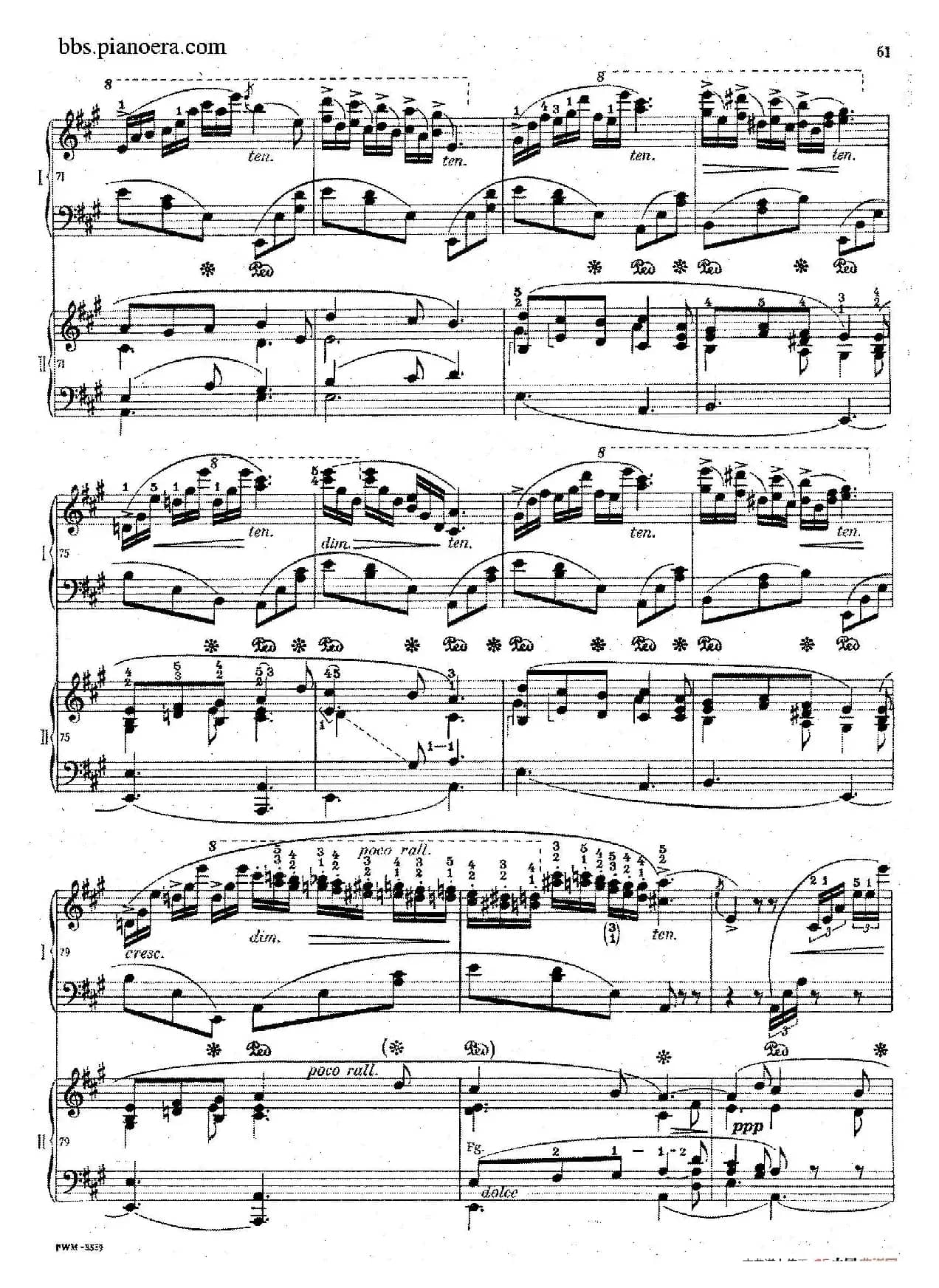 Grand Fantasy on Polish Airs Op.13（华丽的波兰民歌幻想曲·双钢琴版）