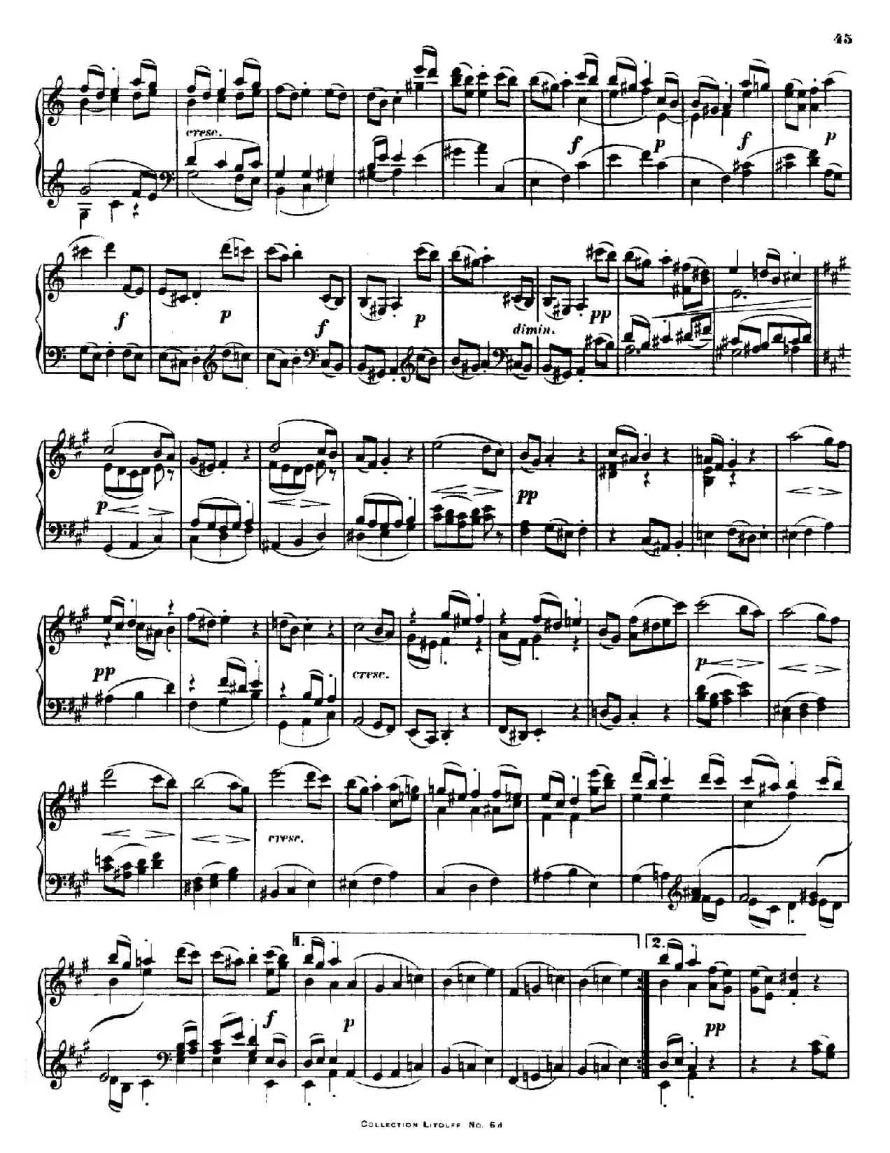 String Quartet No.15 in a Minor Op.132（a小调第十五弦乐四重奏·钢琴独奏版）