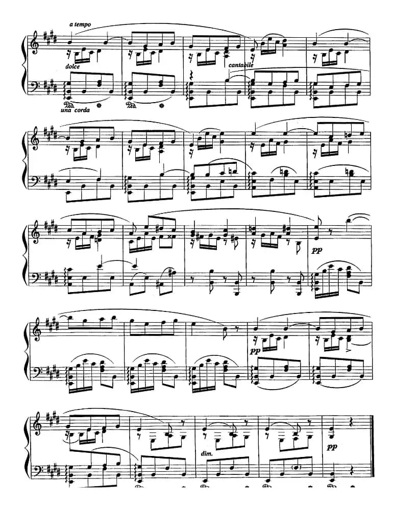 现代钢琴曲：8、摇篮曲（Op.56，No.1）
