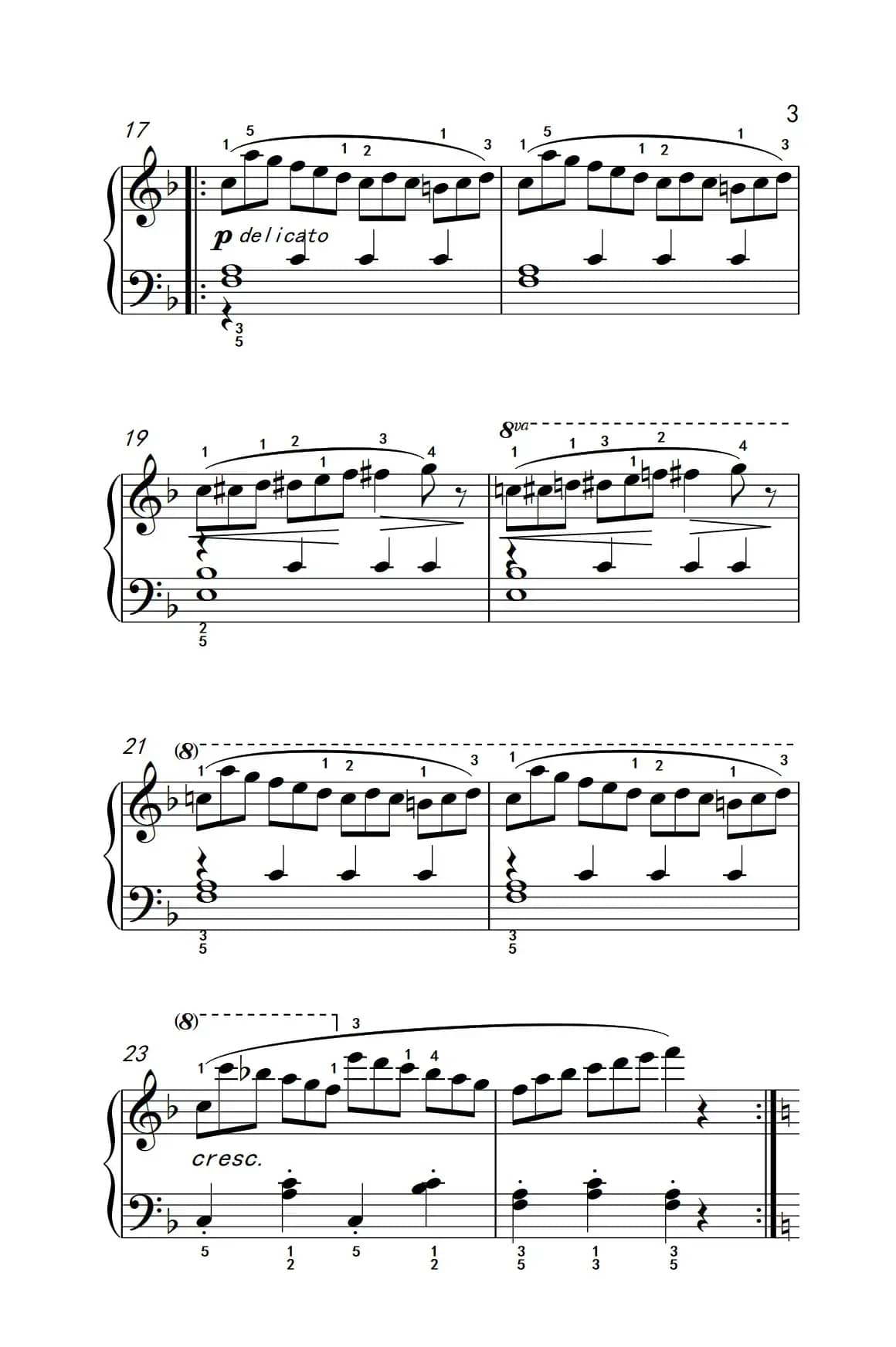 骑士（老年大学 钢琴教程 3）