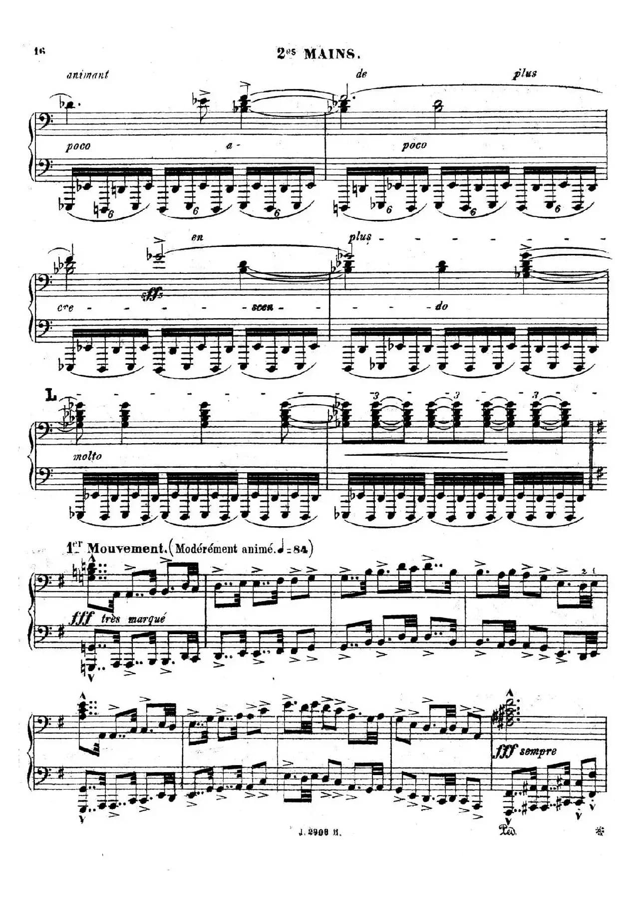 Symphony on a French Mountain Air Op.25（法国山歌交响曲·双钢琴·Ⅰ）