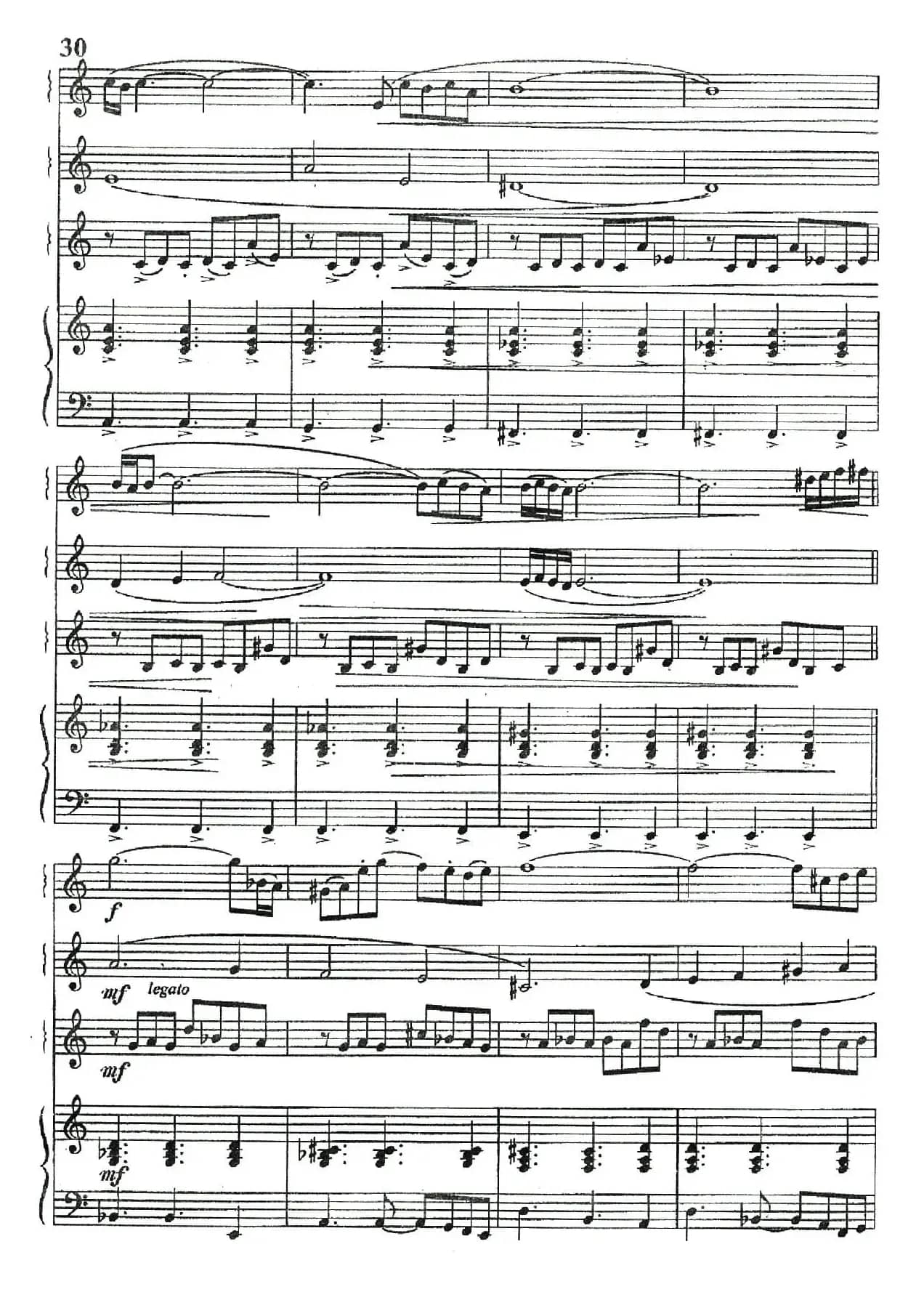 Libertango（自由探戈）（四重奏、俄罗斯原版谱）