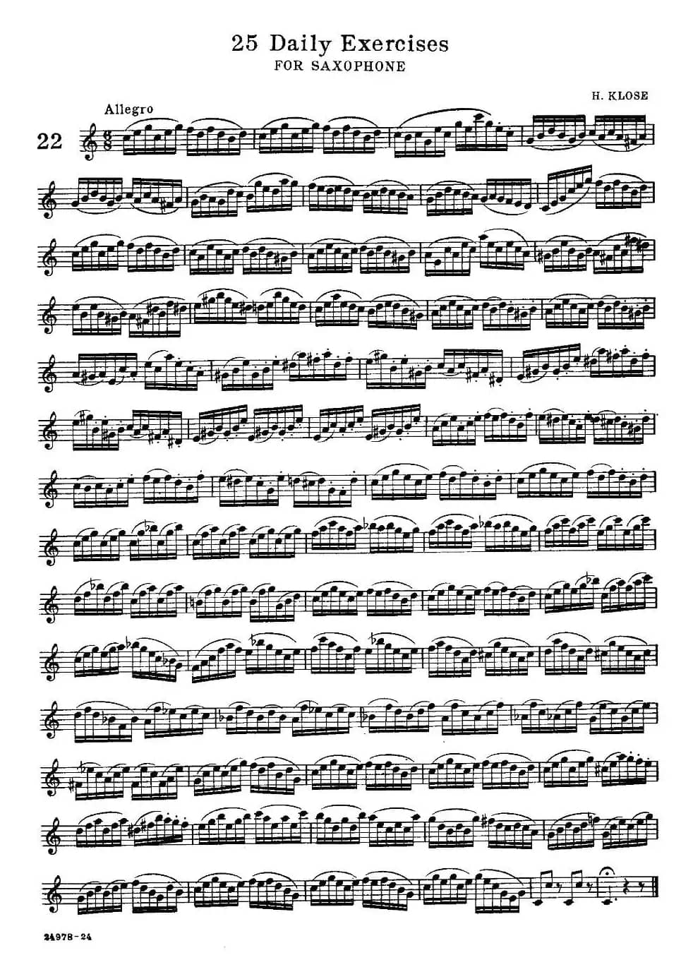 klose - 25首萨克斯练习曲（22）
