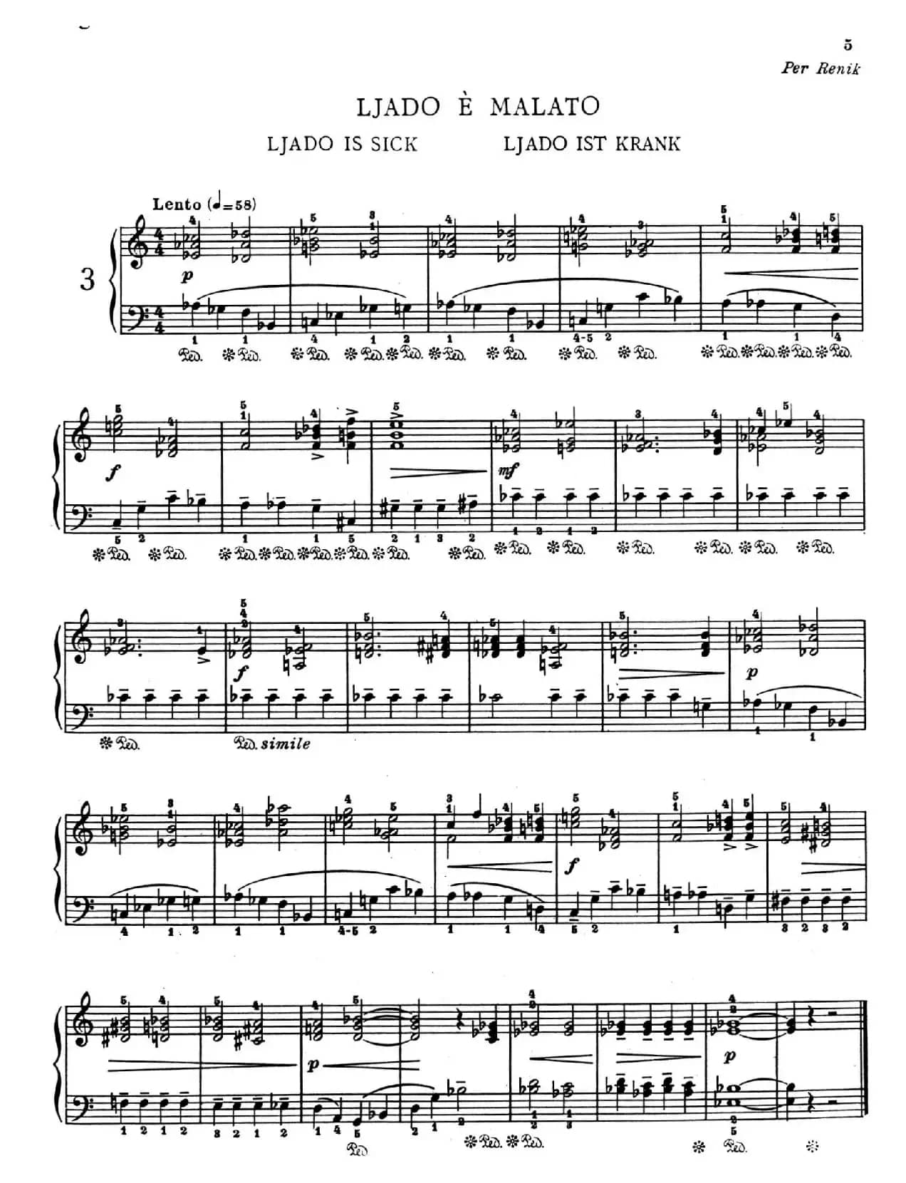 Children's Album Book 1 Op.62(儿童钢琴曲集·3)