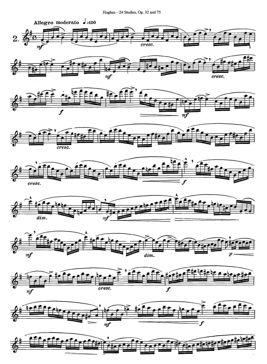 胡埃斯24首练习曲Op.32（NO.2-NO.3）