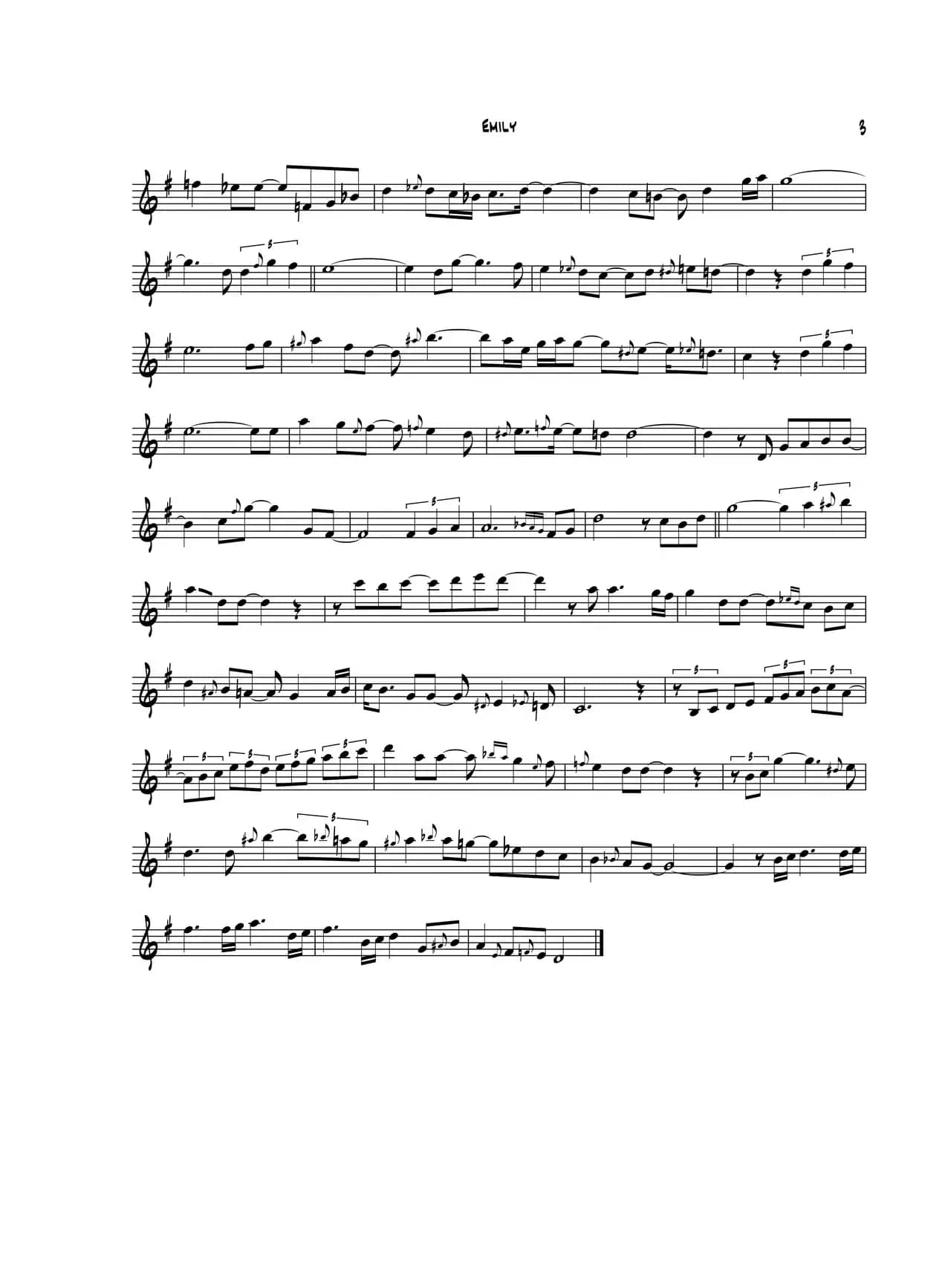 Emily（高音萨克斯）