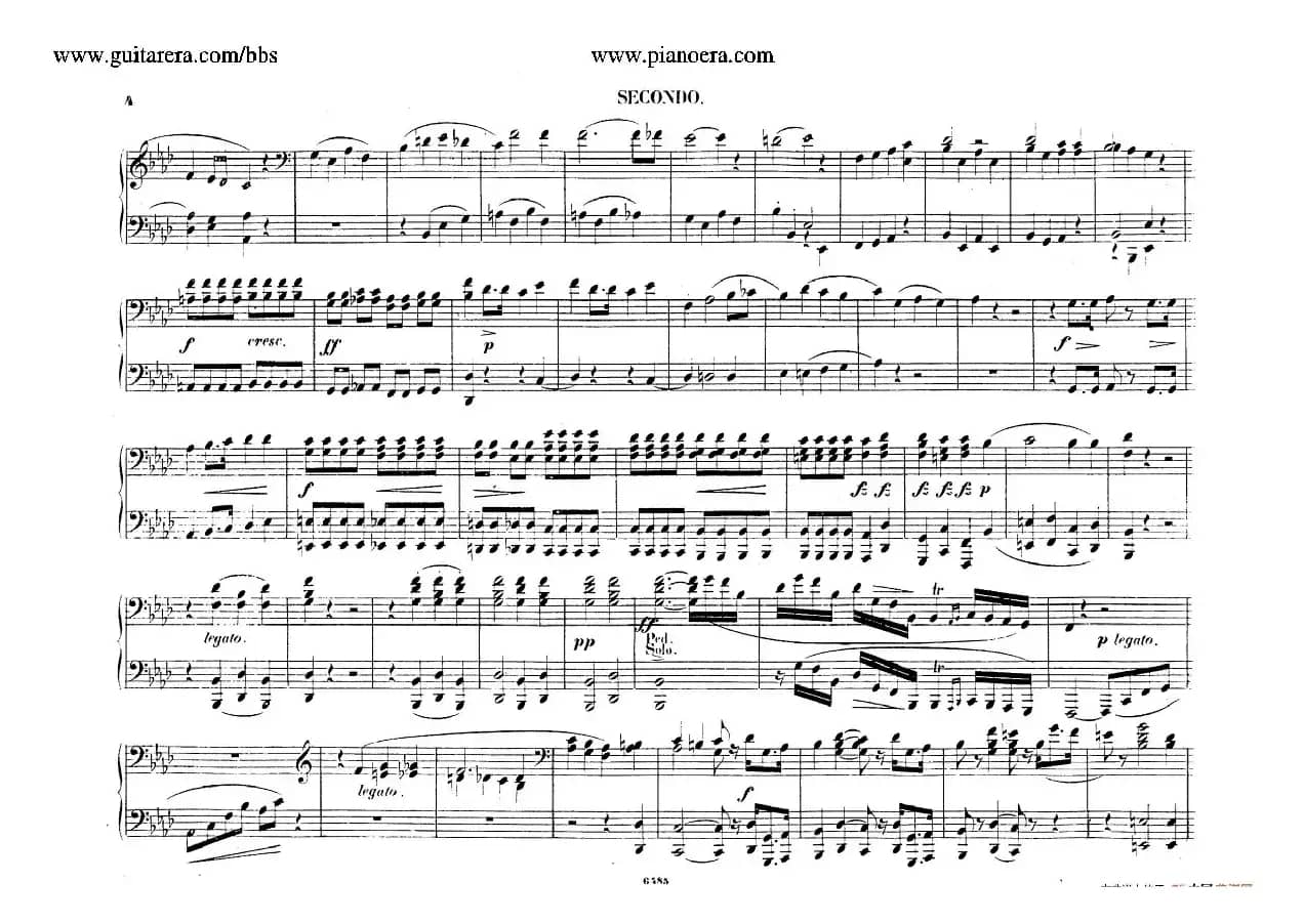 Piano Concerto No.2 in f Minor Op.21（f小调第二钢琴协奏曲·四手联弹版）