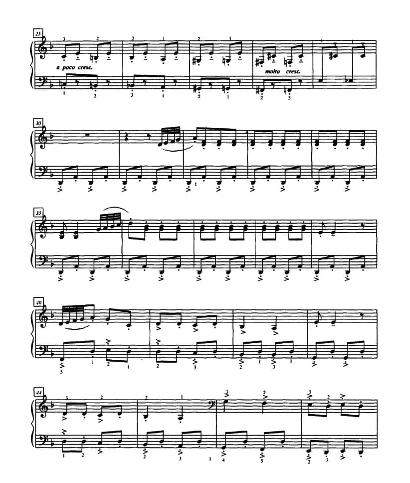 小矮人进行曲（四手联弹第二钢琴）