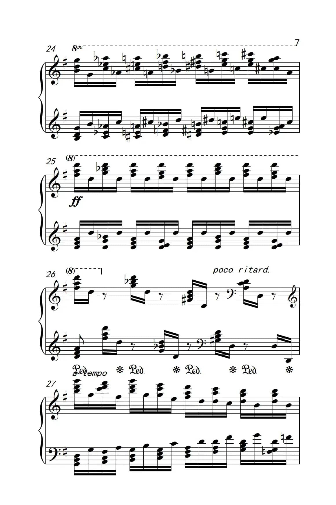 莫什科夫斯基 钢琴练习曲（第三首）