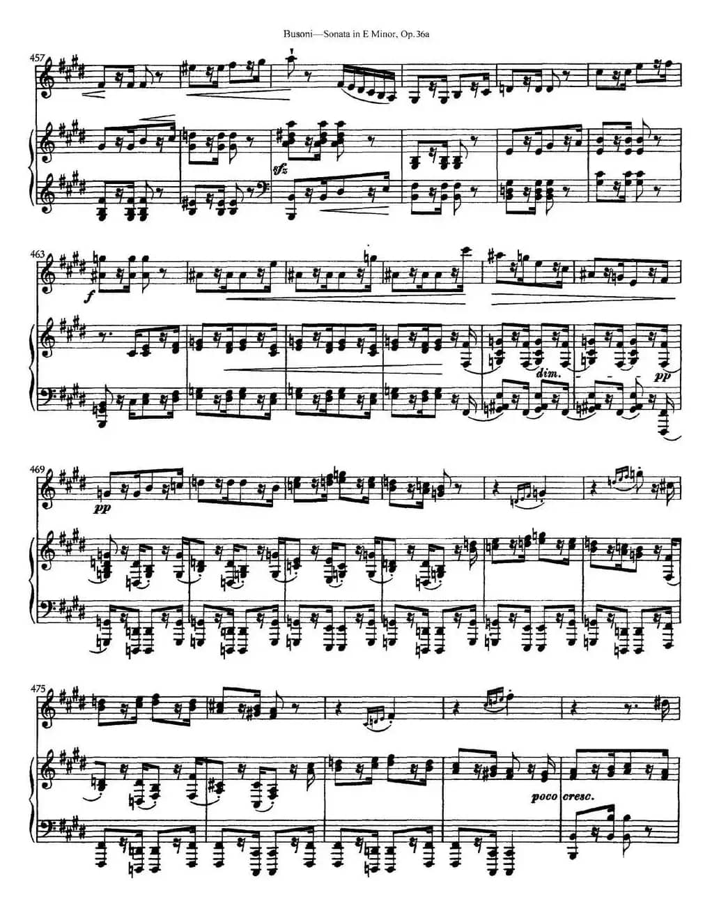 Violin Sonata No.2 in E Minor Op.36（小提琴+钢琴伴奏）