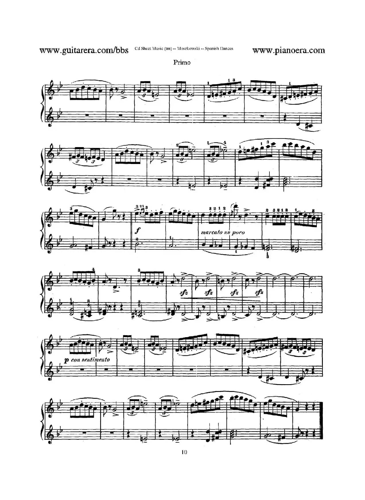 Spanish Dances Op.12（西班牙舞曲·四手联弹版）