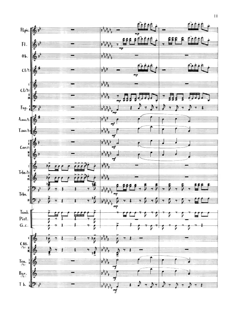 摩托化部队进行曲（军乐队总谱）