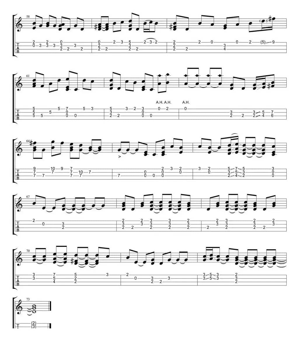 世界末日（尤克里里指弹谱）