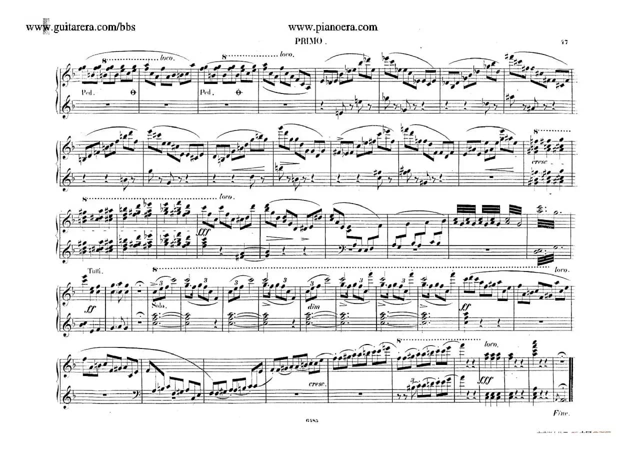 Piano Concerto No.2 in f Minor Op.21（f小调第二钢琴协奏曲·四手联弹版）