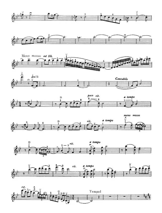 抒情曲（小提琴谱）