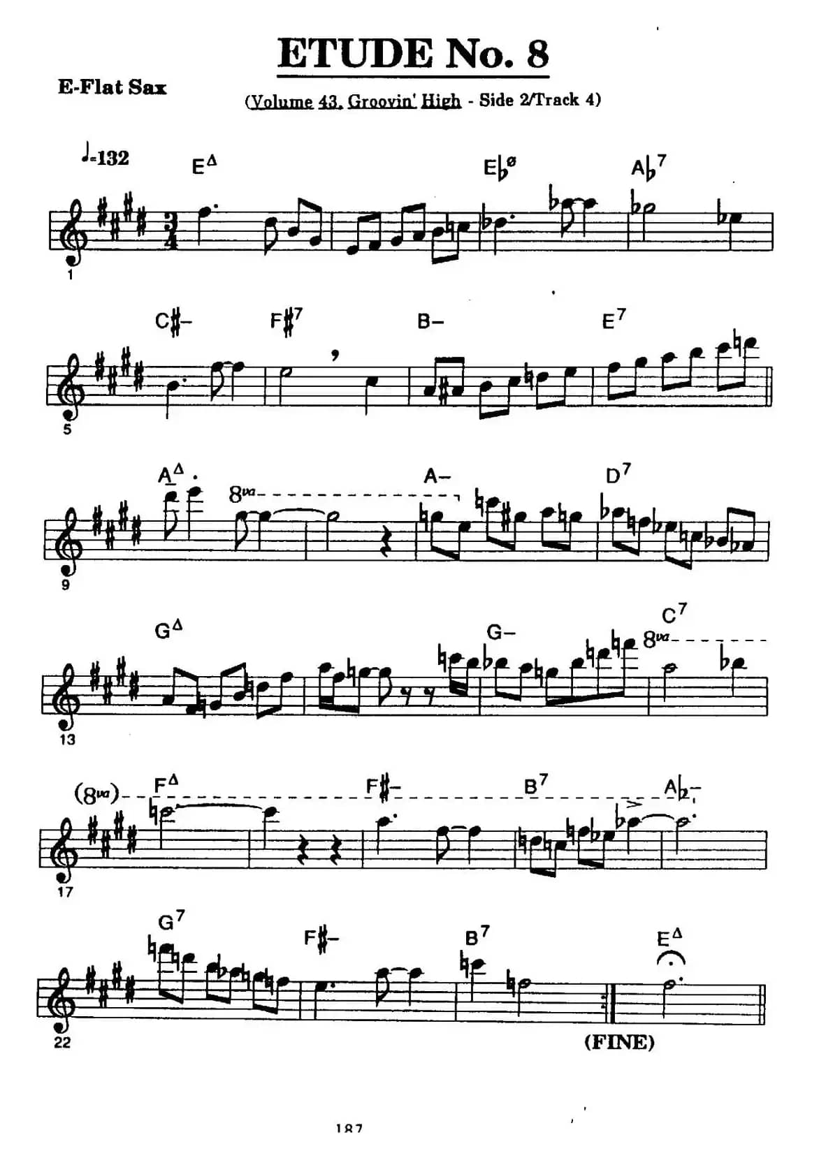 爵士乐超吹练习曲（八）