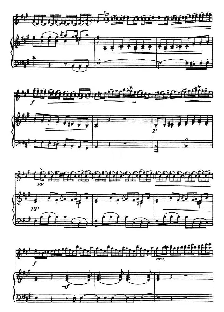 第二十二协奏曲（a小调、小提琴+钢琴伴奏）