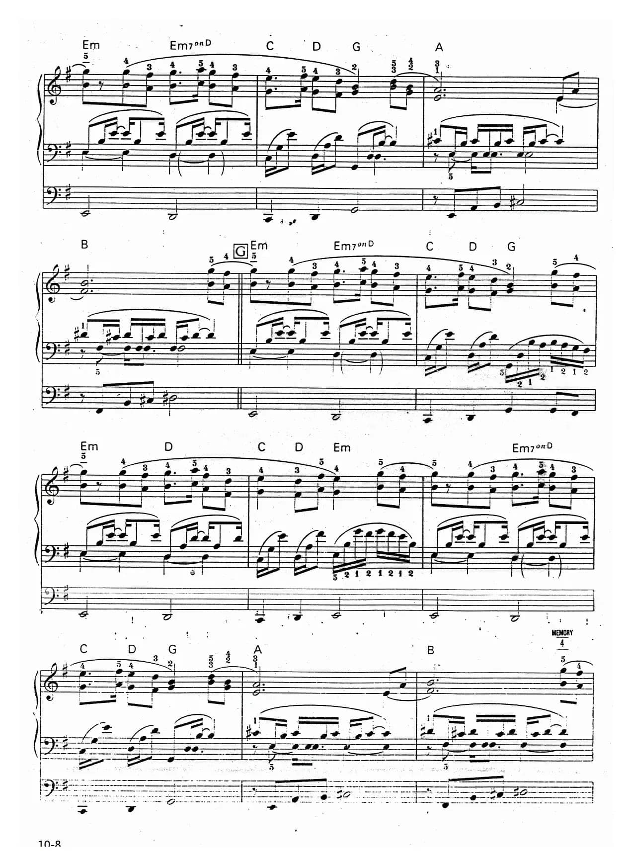 春待人（双排键电子琴）