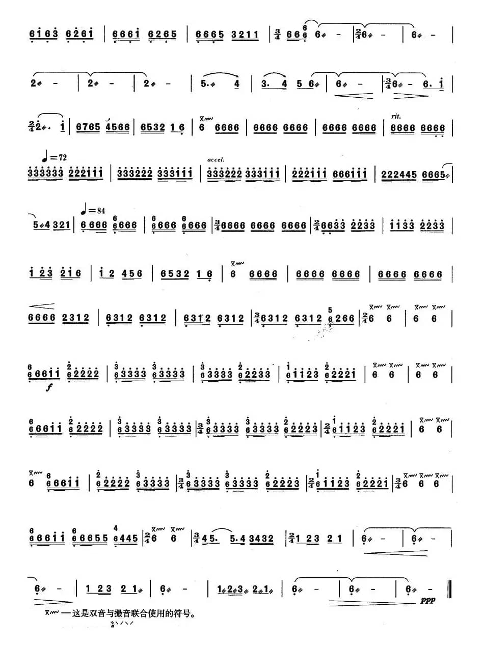 柳琴考级曲目三级：数西调