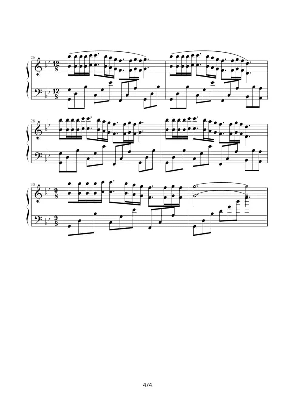 梦中的婚礼（席夙婵云制谱版）