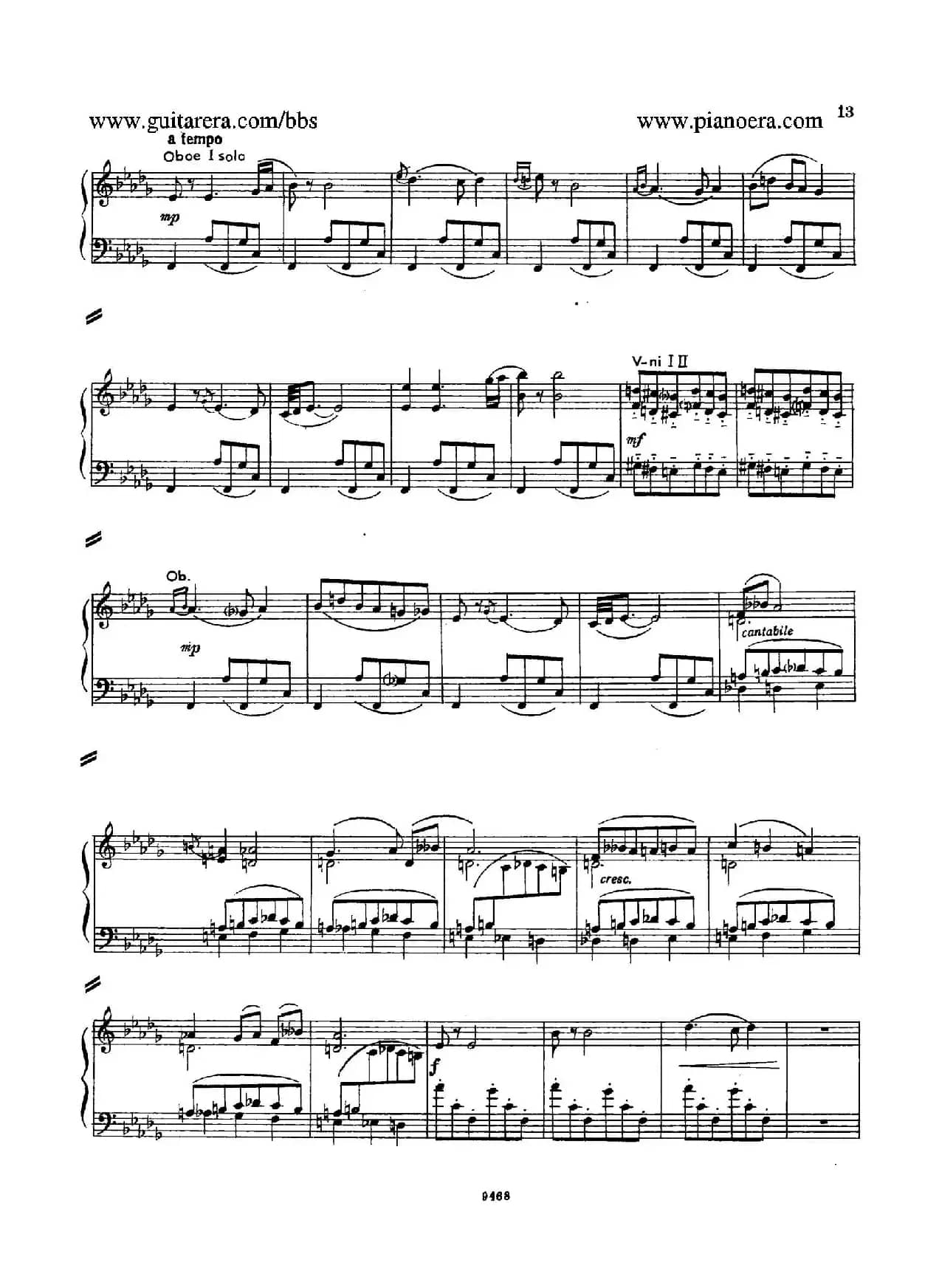 Piano Concerto in D-flat Major Op.37（降D大调钢琴协奏曲·Ⅰ·双钢琴）