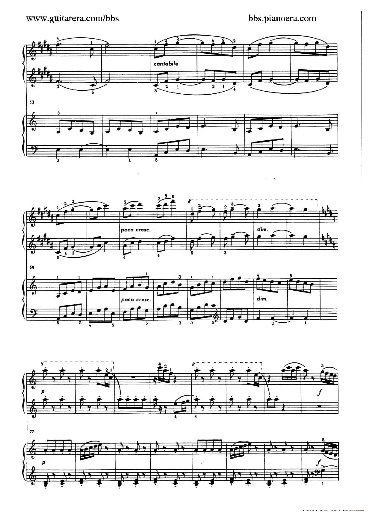 Zaslyszana Melodyjka(偶闻的小调·四手联弹)