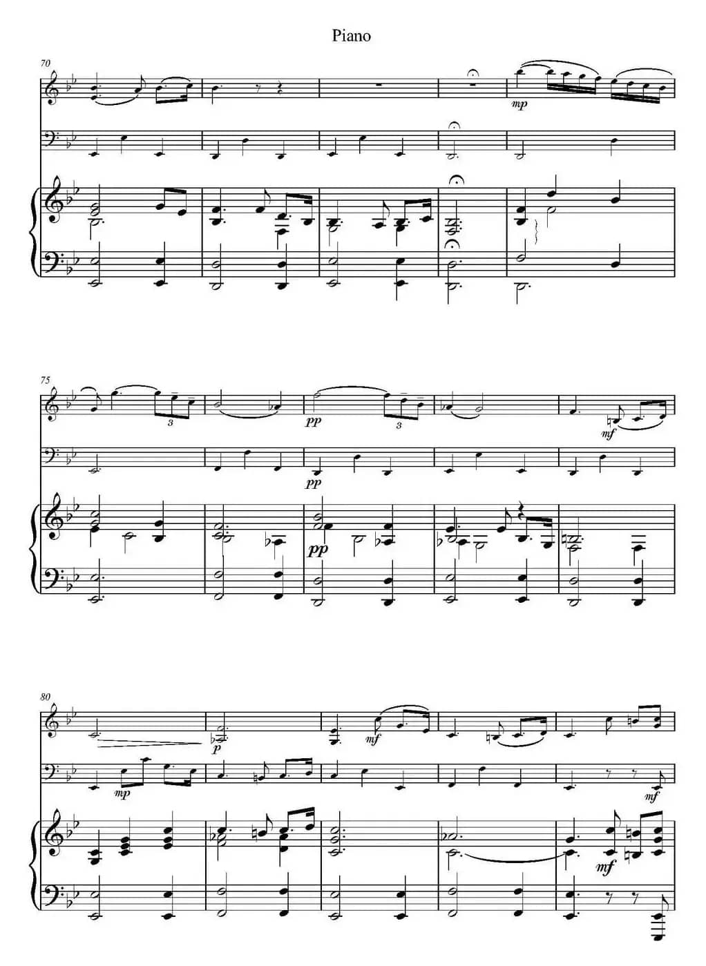 Adagio（小提琴+大提琴+钢琴伴奏、T.Albinoni作曲版）