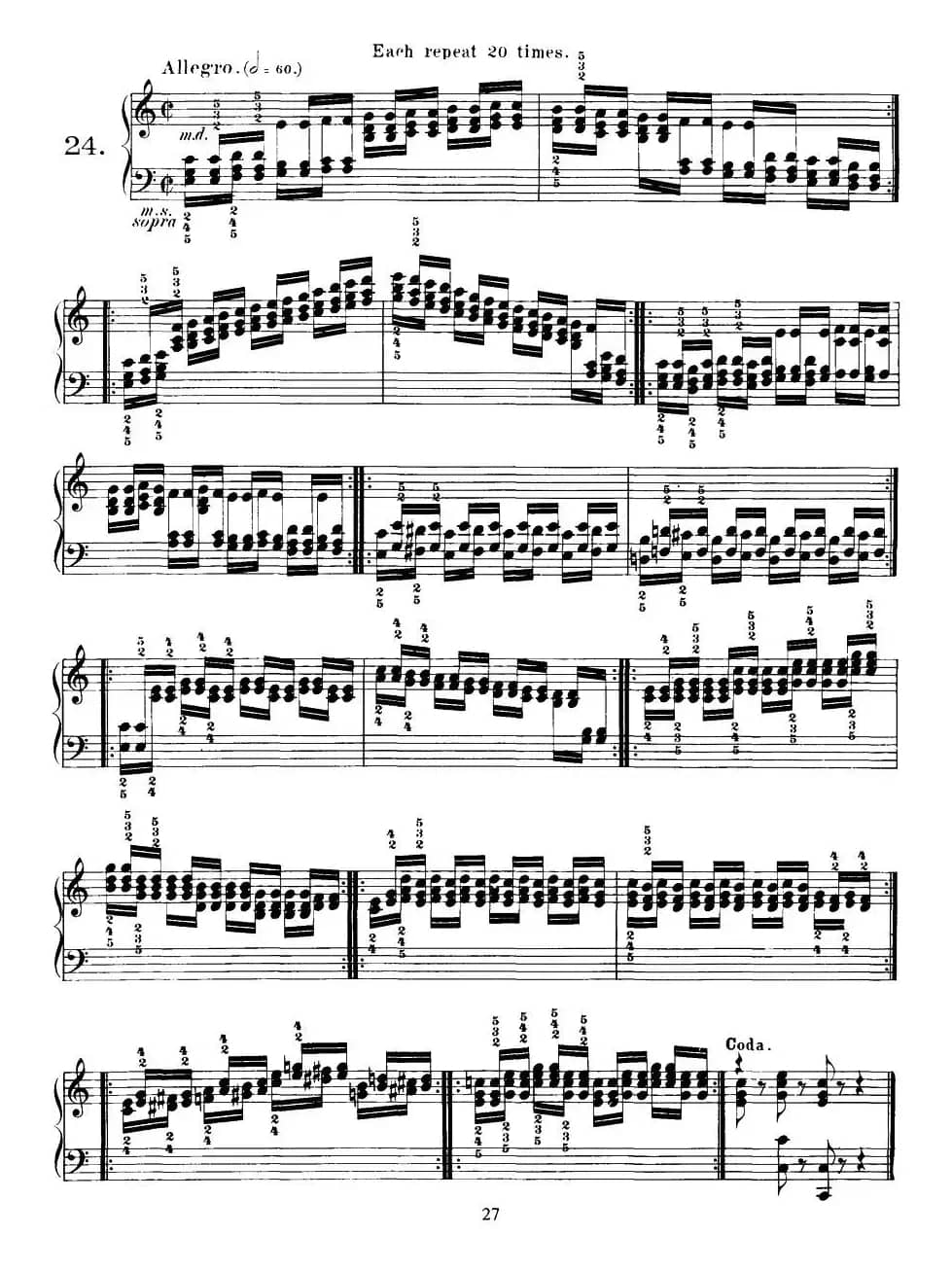 Czerny - 40 Daily Exerci Op.337（20—25）（40首日常训练曲）