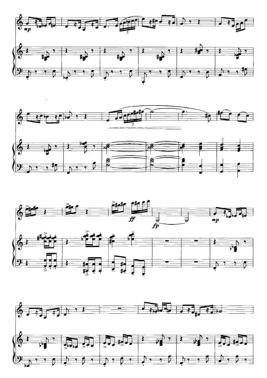 侗寨随想（单簧管+钢琴）