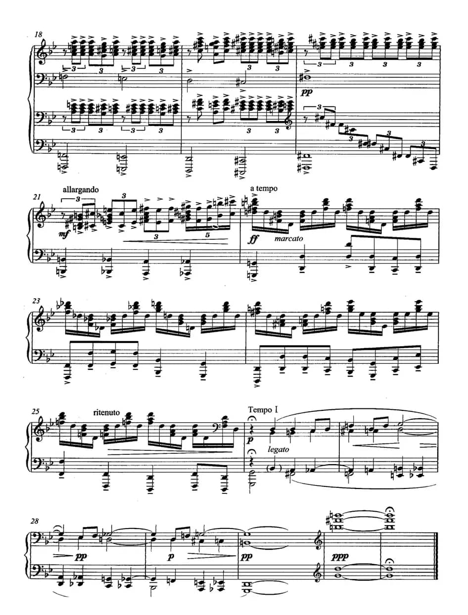 前奏曲四首（3）