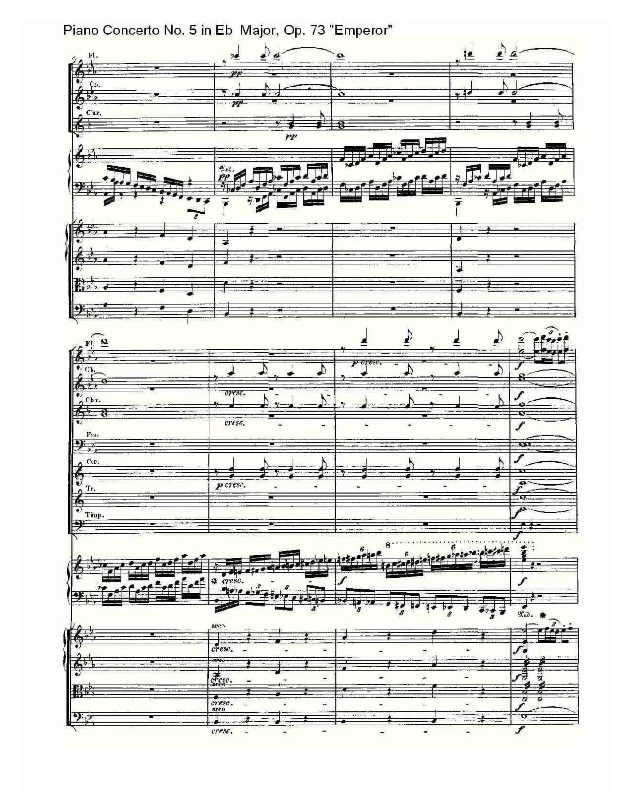 Eb大调钢琴第五协奏曲 Op.73“皇帝” 第一乐章（二）