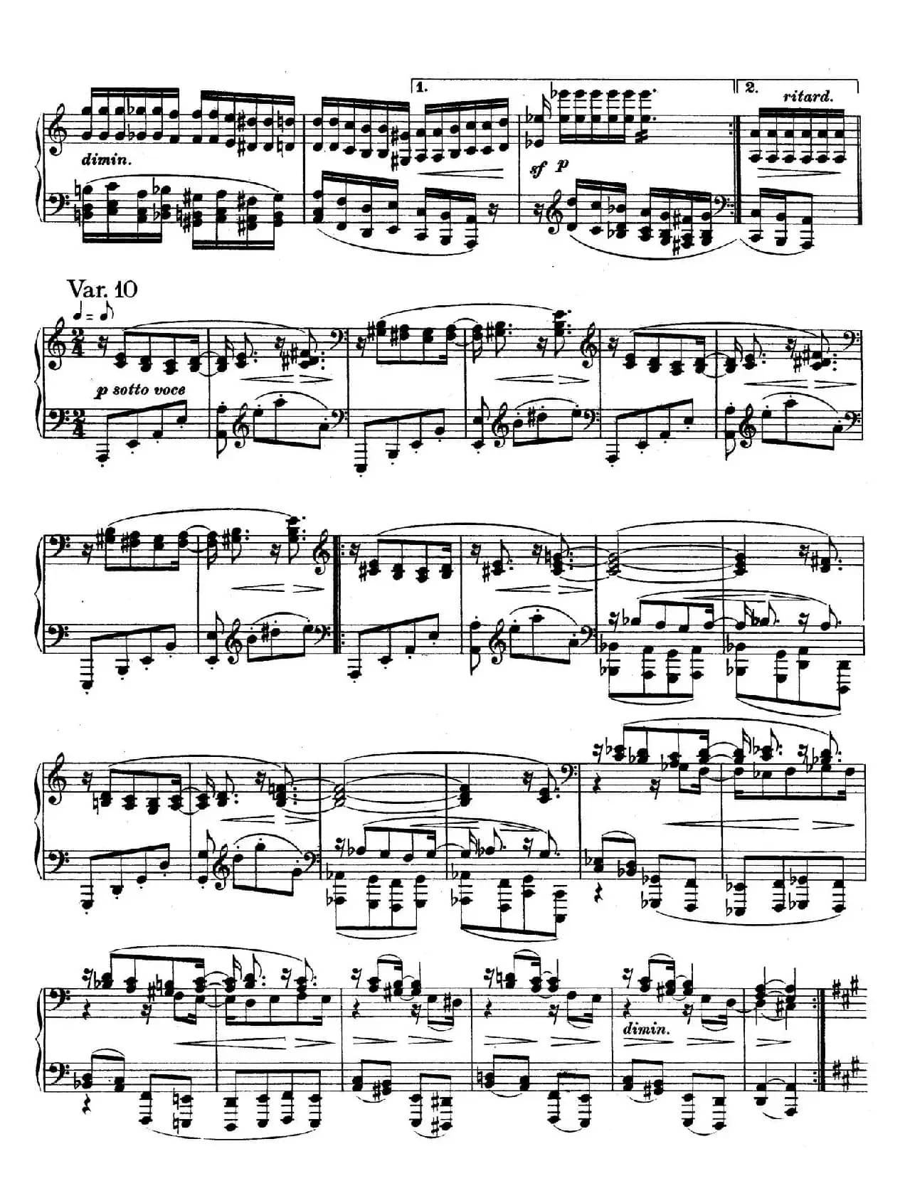 帕格尼尼主题变奏曲（Op.35 Livre1）