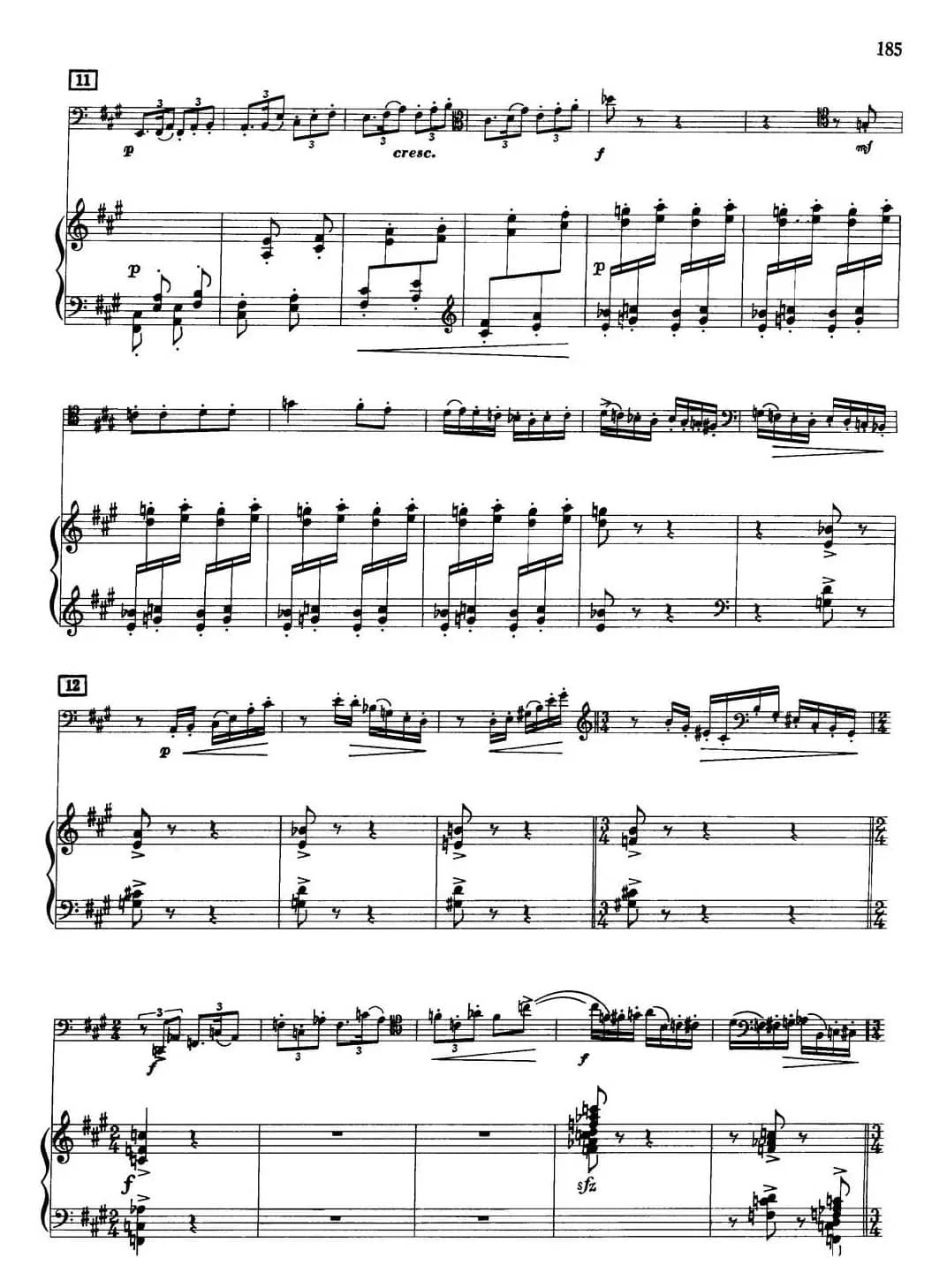 宣叙调、西西里舞曲和回旋曲（大管+钢琴伴奏）