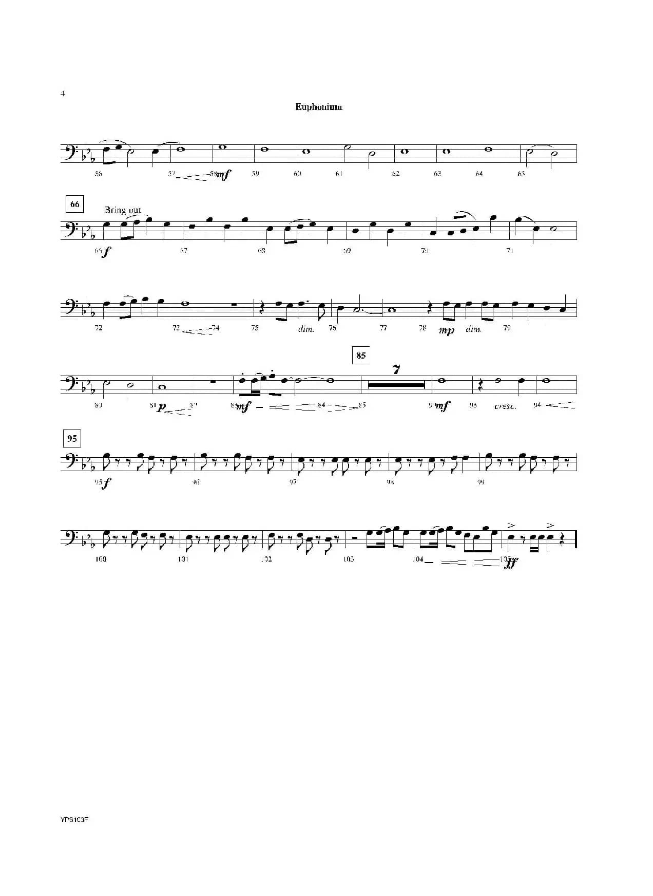 Dance of Harlequins（次中音号分谱）