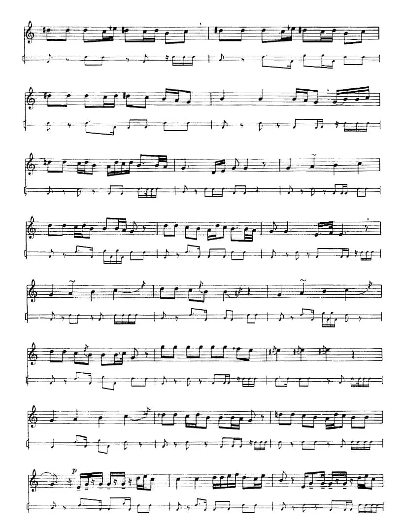 十二木卡姆：Ⅰ 拉克木卡姆 11——20（主旋律谱）