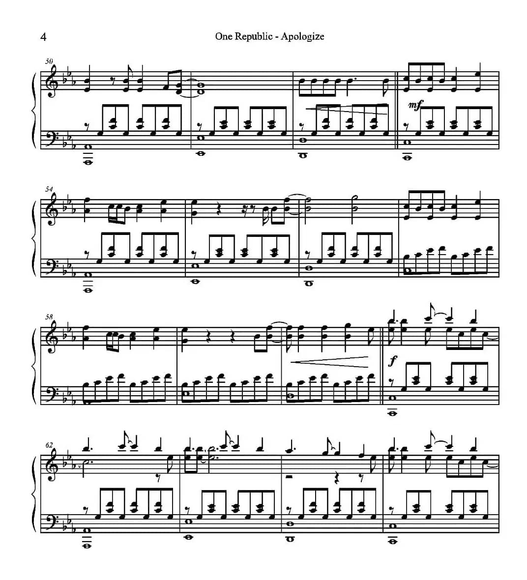 One Republic - Apologize