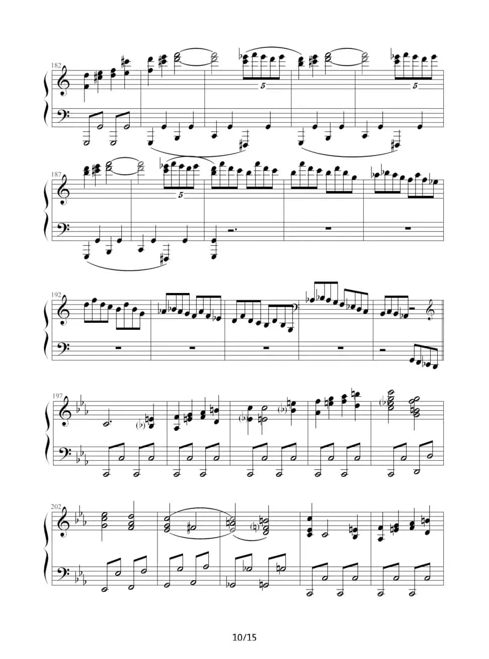 c小调第八钢琴奏鸣曲第一乐章（作品13号“悲怆”）