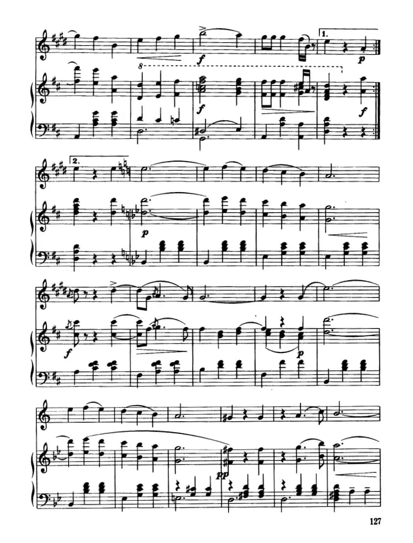 蓝色的多瑙河圆舞曲（降B小号独奏）