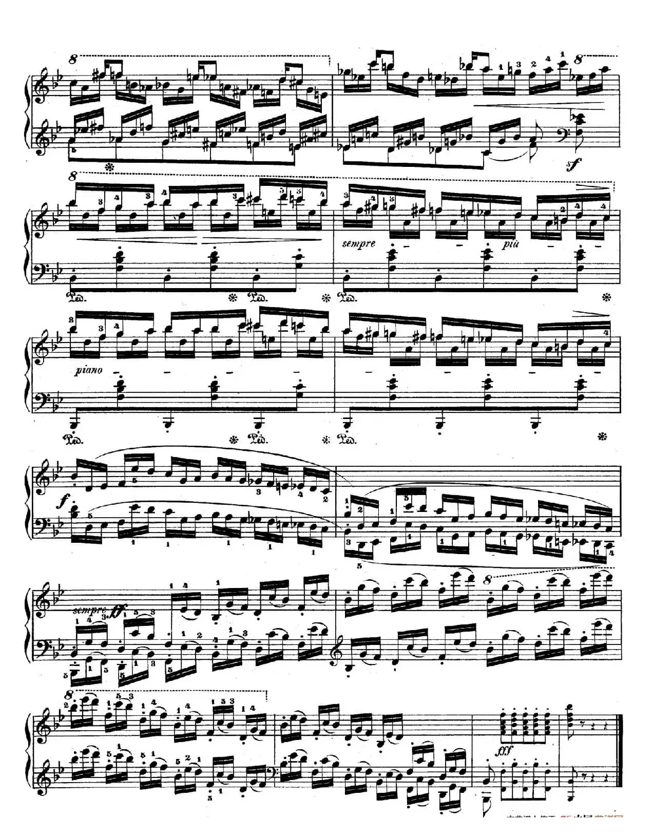 降B大调莫扎特主题变奏曲 Op.2（为钢琴与乐队而作）