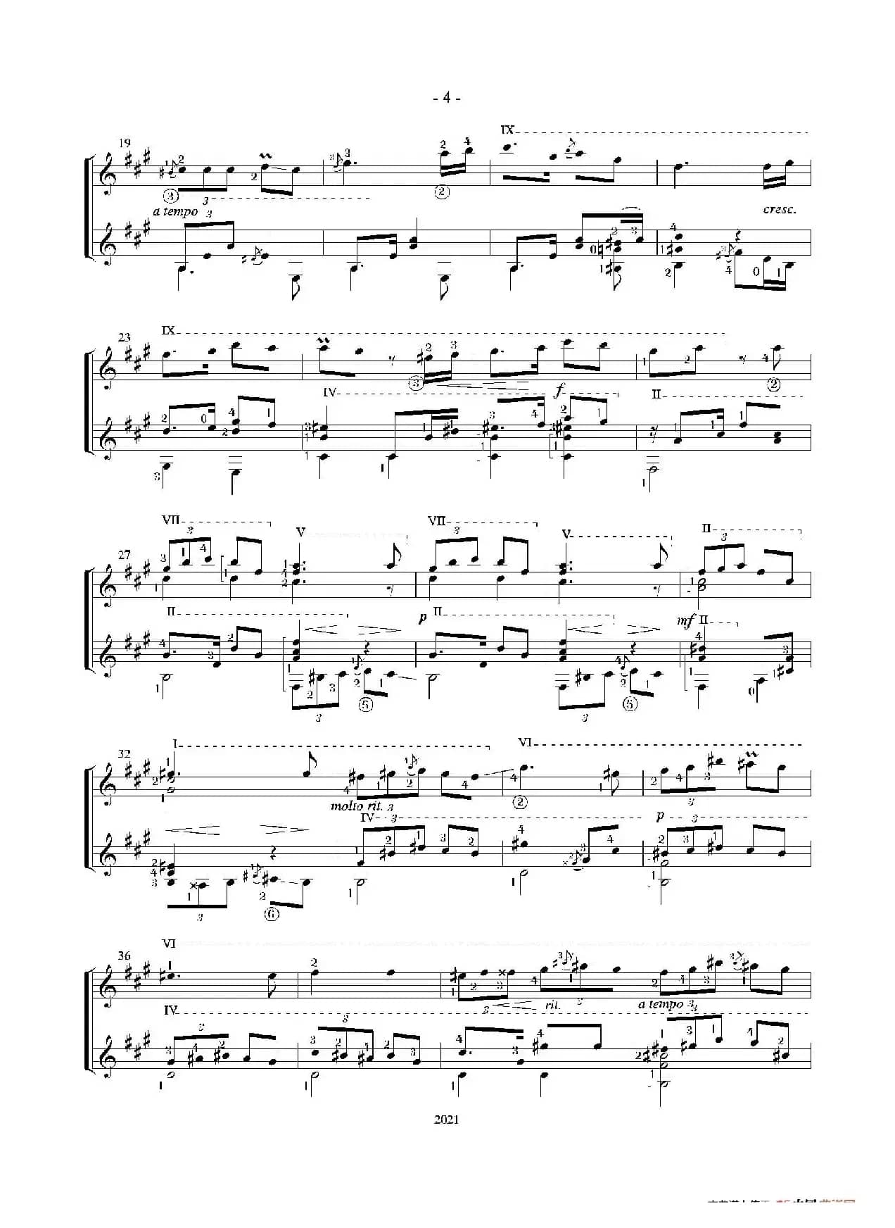 Tango(Guitar Duett)（古典吉他）