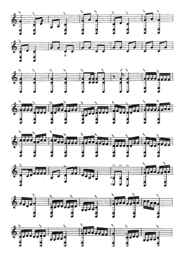 金蛇狂舞（三弦、五线谱）