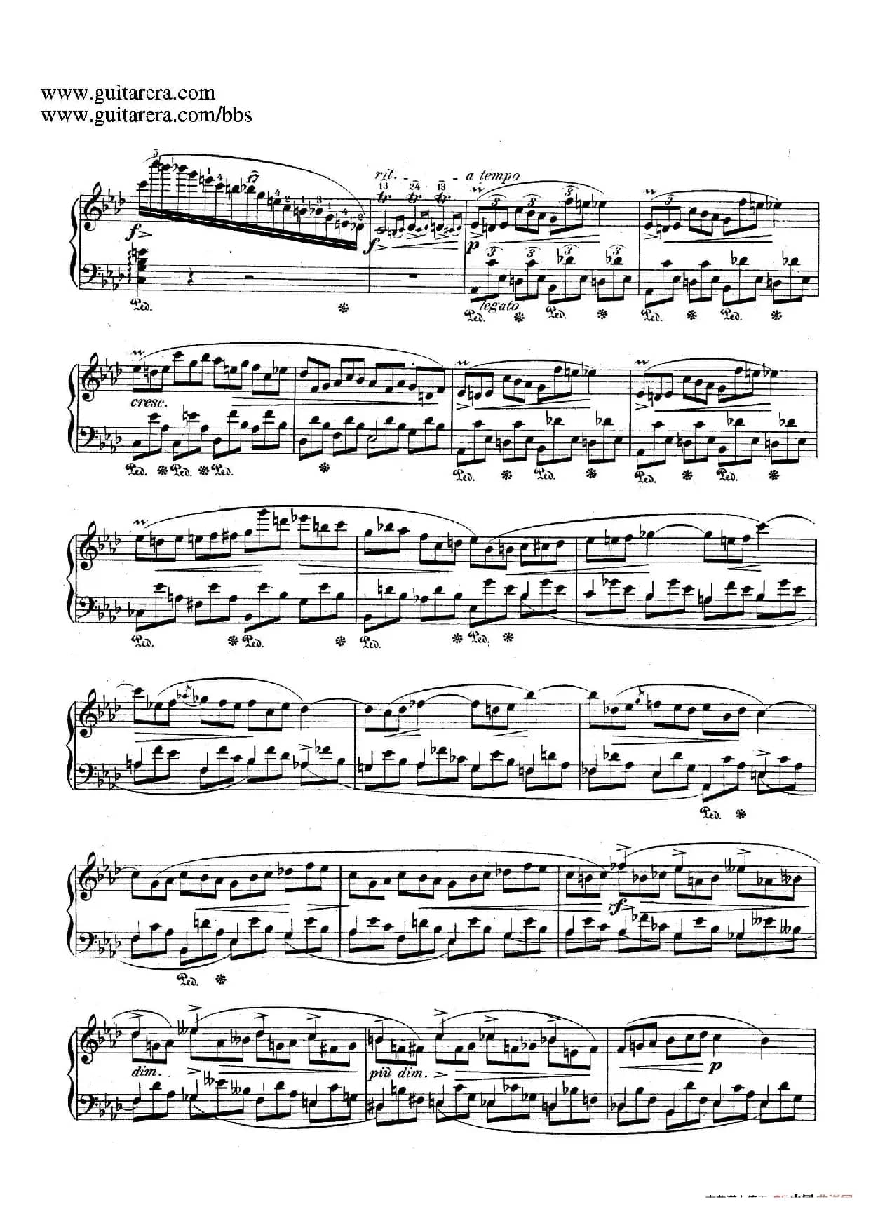 Impromptu in D-flat Major Op.29(降A大调第一即兴曲)