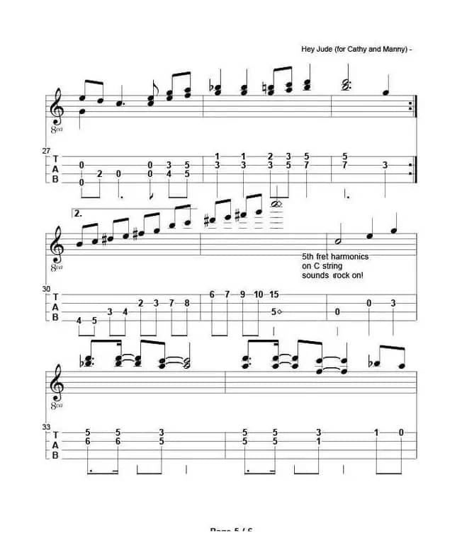 hey jude（尤克里里指弹独奏）