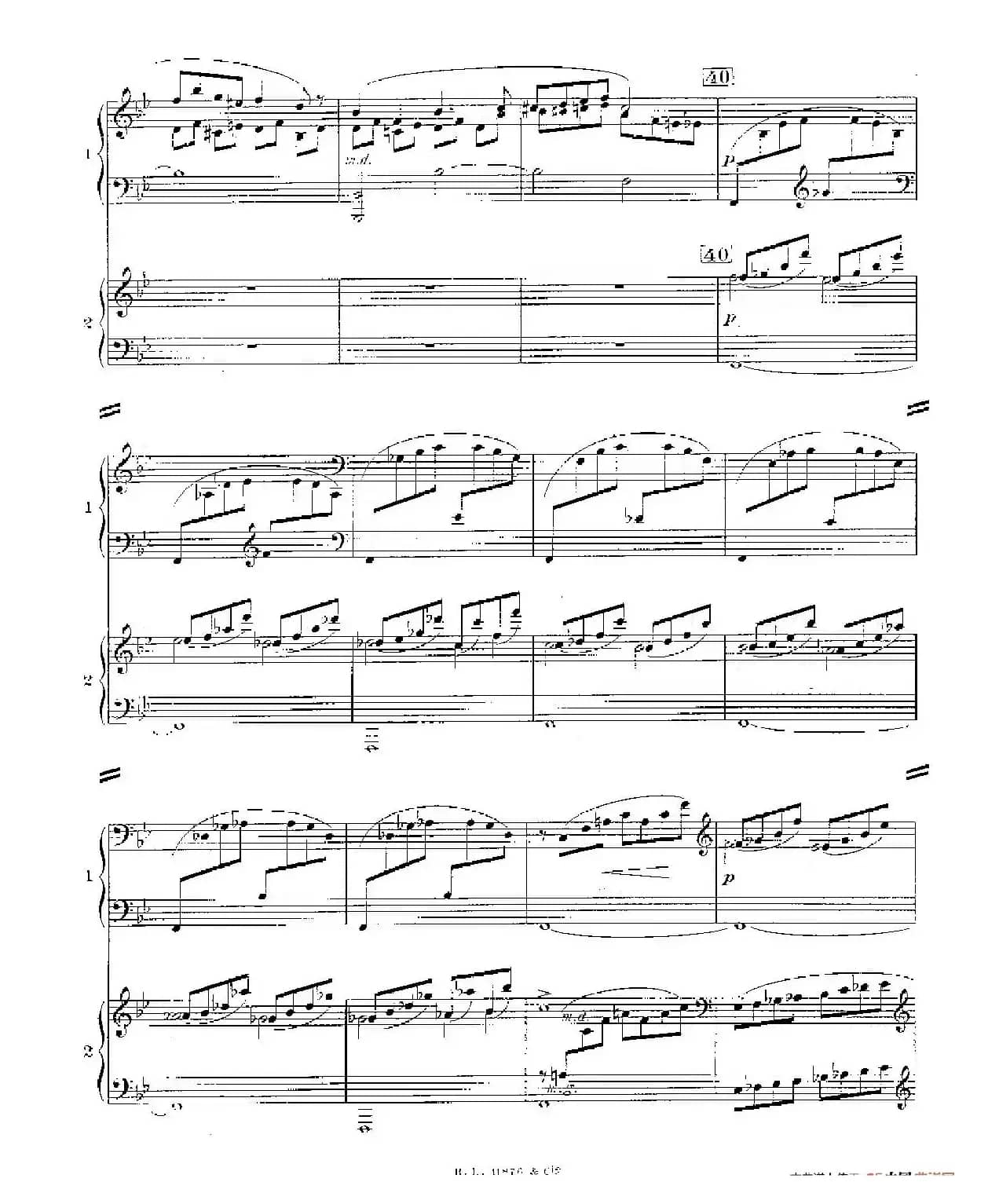 Concerto for 2 Pianos in d Minor（d小调双钢琴协奏曲· 第二乐章）