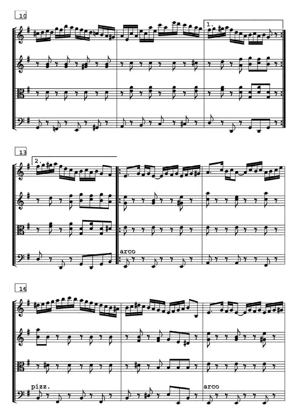 HORA National dance of Moldaviya（霍拉舞曲、四重奏）