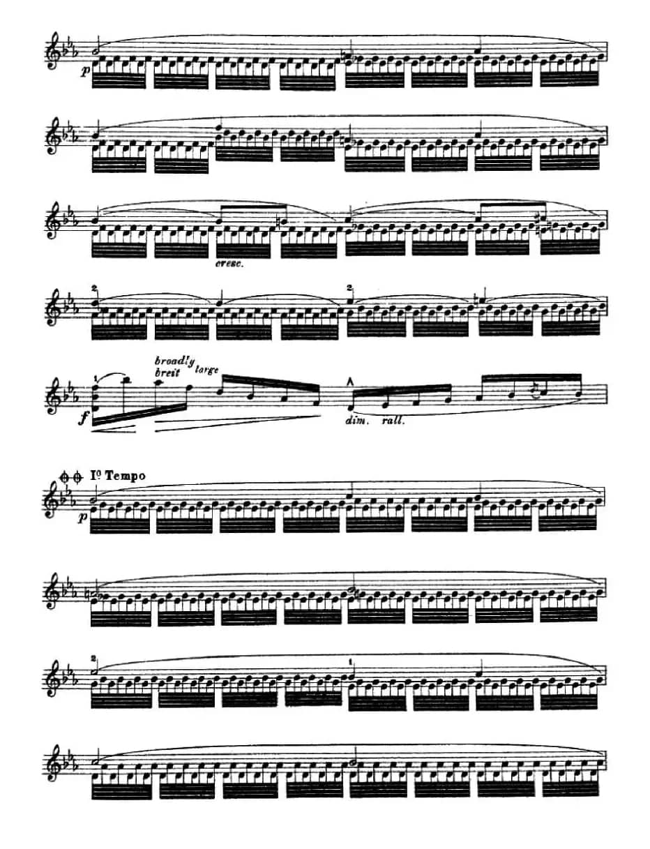 让·德尔菲·阿拉尔-12首小提琴隨想练习曲之19